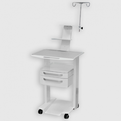 NIKO-CART Stojak na monitor pacjenta i pompę strzykawkową (pompę infuzyjną)